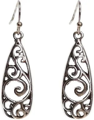 1 Pair Ear Ornament Waterfall Shape Bohemia Style Ultra-Light Long Hanging Vintage Drop Earrings for Women Teen Girls Wedding Engagement Daily Wearing