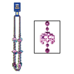 80's Party Bead Necklaces (3 per Package)