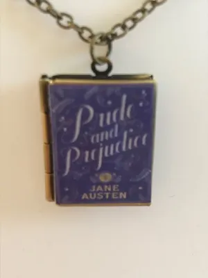 Book Locket "Adventures of Peter Rabbit" Necklace Bronze