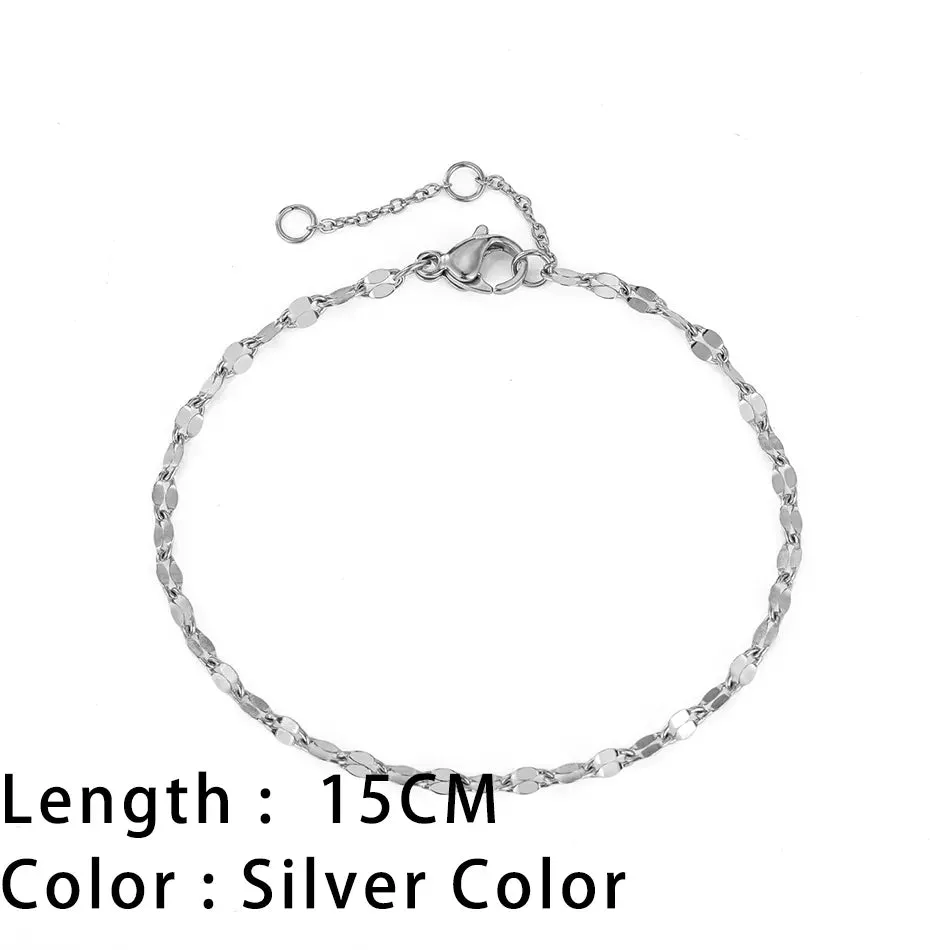 Classic Snake Chain Bracelets for Women: Trendy Gold-Plated Stainless Steel Cuban Chain Bracelet, Perfect Woman Gifts, and Jewelry
