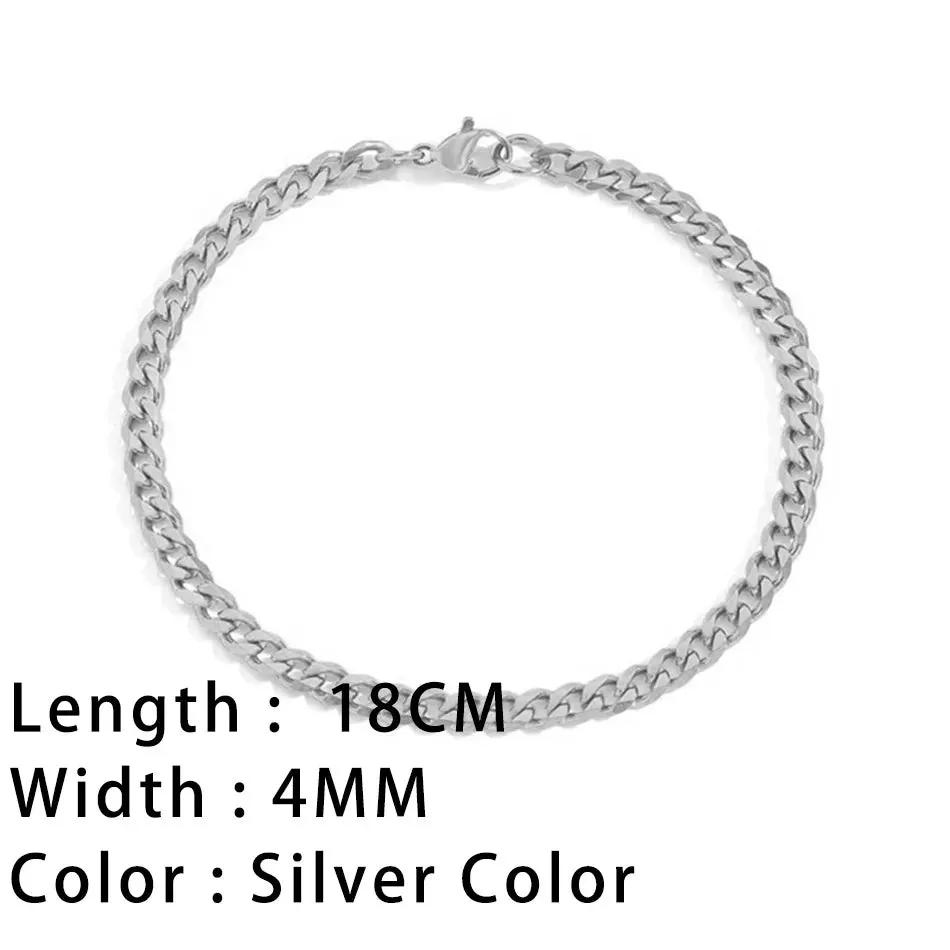 Classic Snake Chain Bracelets for Women: Trendy Gold-Plated Stainless Steel Cuban Chain Bracelet, Perfect Woman Gifts, and Jewelry