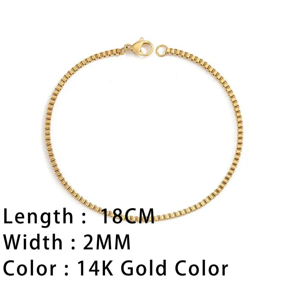 Classic Snake Chain Bracelets for Women: Trendy Gold-Plated Stainless Steel Cuban Chain Bracelet, Perfect Woman Gifts, and Jewelry