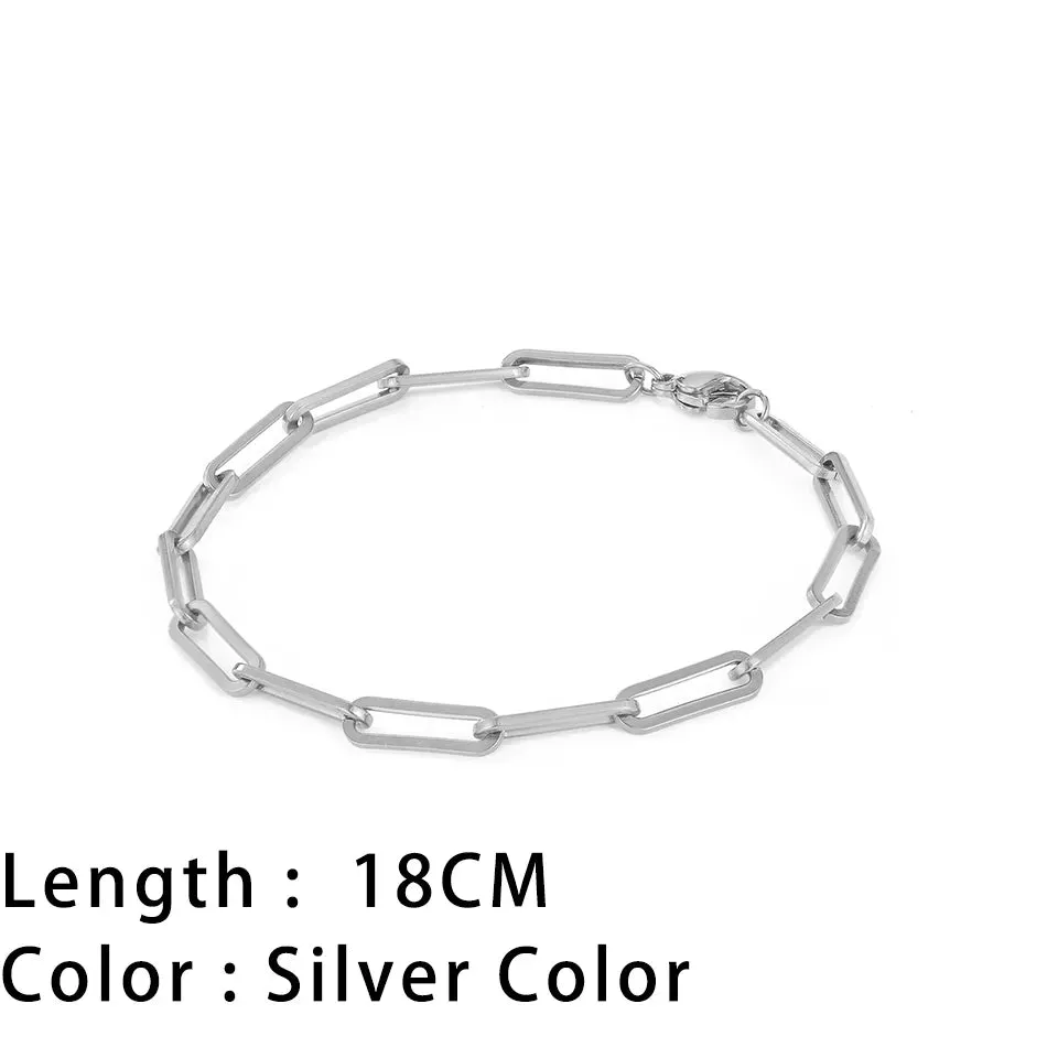 Classic Snake Chain Bracelets for Women: Trendy Gold-Plated Stainless Steel Cuban Chain Bracelet, Perfect Woman Gifts, and Jewelry