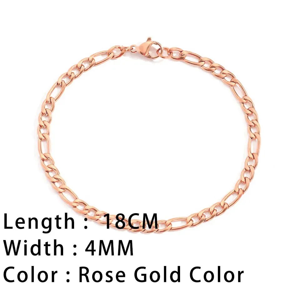 Classic Snake Chain Bracelets for Women: Trendy Gold-Plated Stainless Steel Cuban Chain Bracelet, Perfect Woman Gifts, and Jewelry