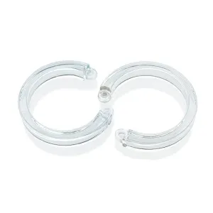 Cockcage U Ring 2 Pc L/XL Clear