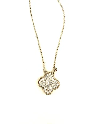 CZ Stone Clover Necklace