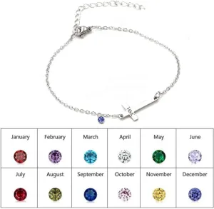 Dainty Cross Bracelet for Women Gold Religious Prayer Bracelets for Women Christian Small Gold Sideways Cross Bracelets for Women Personalized Birthstone Bracelets for Women Mom Wife Girlfriend Teen Girls Religious Easter Bracelet
