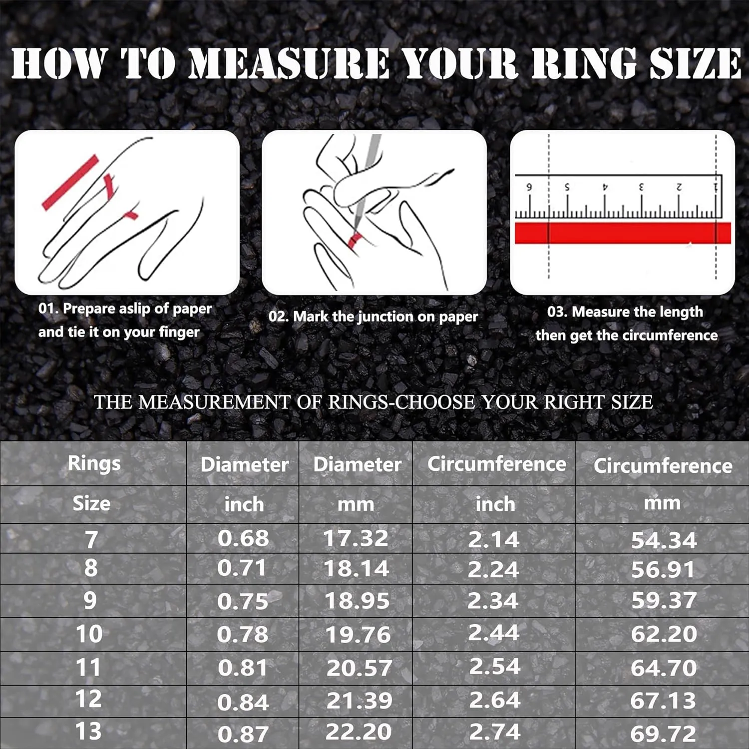 EIELO 16Pcs Stainless Steel Men Fidget Rings for Men Women Stress Anxiety Relief Spinning Rings Cool Black Rings Fashion Chain Band Ring Mens Wedding Engagement Ring Set