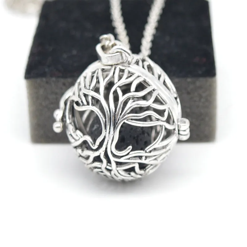 Essential Oil Diffuser Boho Necklace For Women Engelsrufer Necklace Aromatherapy Jewelry  Necklace With Lava Stone Lockets