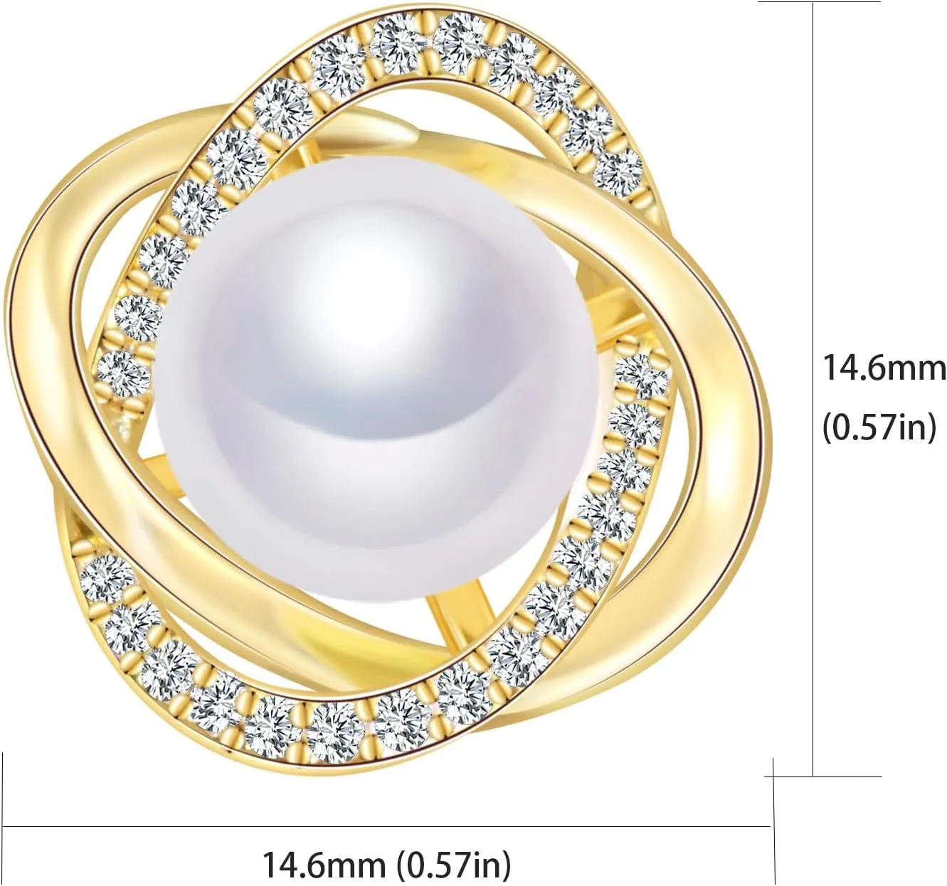 Handpicked Freshwater Cultured Stud Button Pearl Earrings
