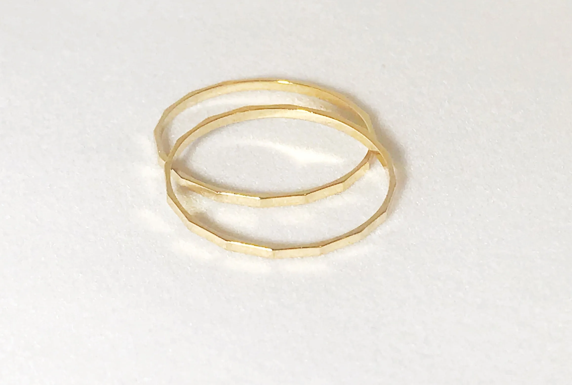 Kelly Stackable Hammered Rings