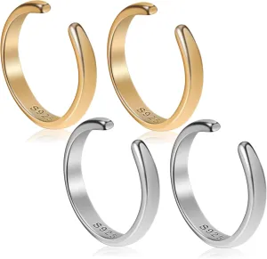 LIFKOME Climber Earrings for Women S925 Silver Ear Cuff Earrings Easy Fit Ear Wraps